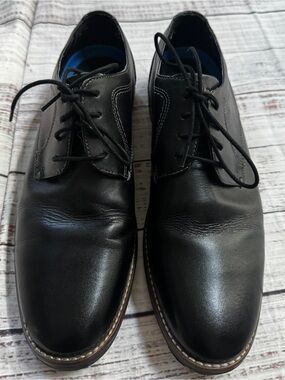 Nunn Bush Comfort Gel Black Leather Dress Shoes Men’s 10.5